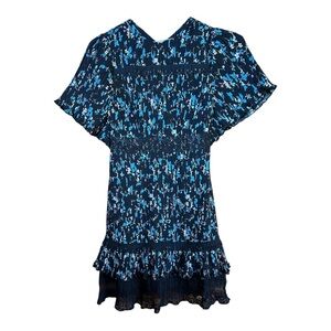 NWOT Chelsea28 Floral Pleated Lace Dress Size XS